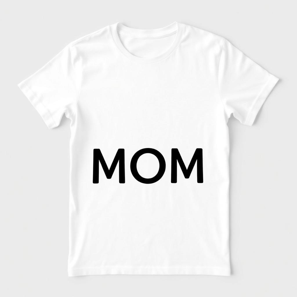 Plain generic MOM t-shirt design