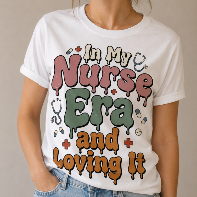 Nurse — Retro Groovy t-shirt design